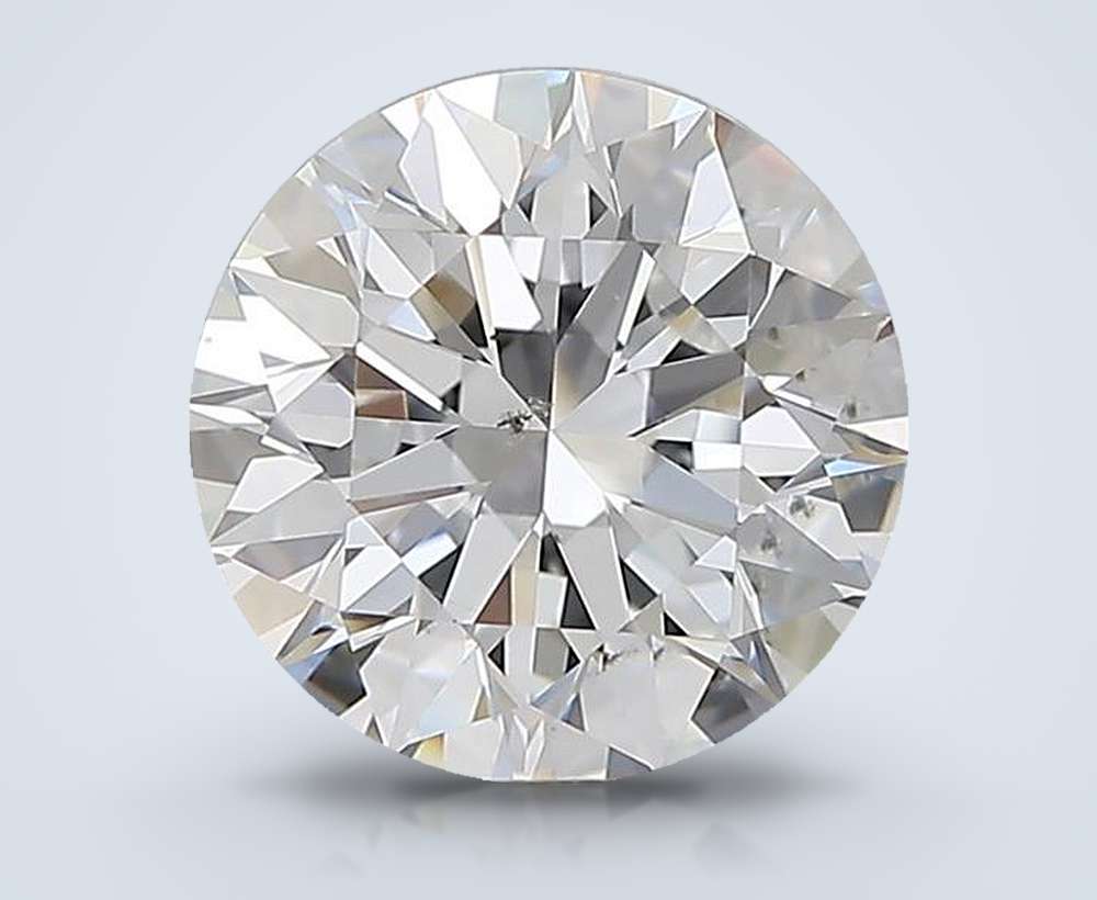 2.09ct E SI1 Rare Carat Ideal Cut Round Diamond