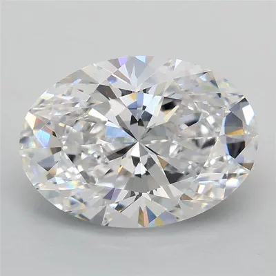 3.03ct D VVS2 Rare Carat Ideal Cut Oval Lab Grown Diamond