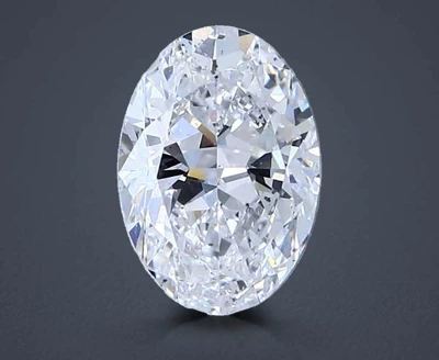 2.00ct D SI2 Rare Carat Ideal Cut Oval Diamond