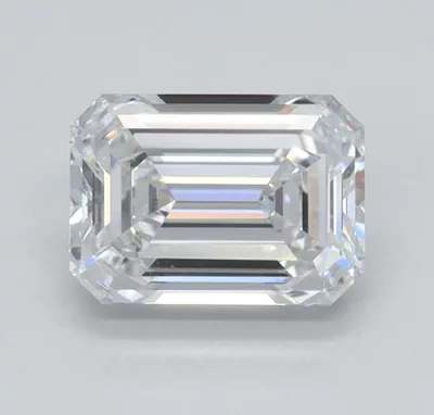 1.00ct E SI1 Rare Carat Ideal Cut Emerald Lab Grown Diamond