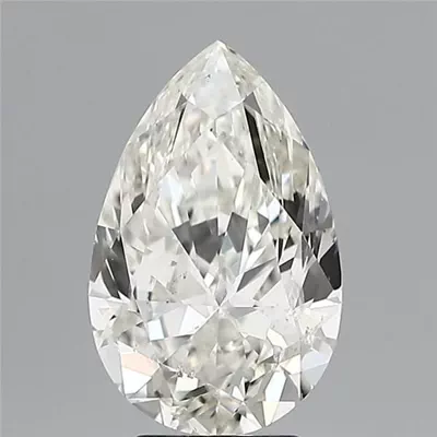 4.01ct I SI1 Rare Carat Ideal Cut Pear Diamond