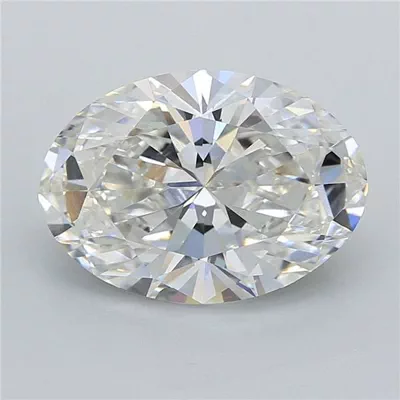 4.04ct G VVS2 Rare Carat Ideal Cut Oval Lab Grown Diamond