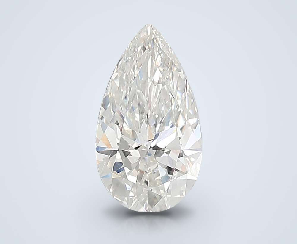 4.11ct G VVS2 Rare Carat Ideal Cut Pear Lab Grown Diamond