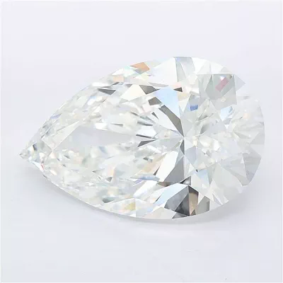 12.60ct F VVS2 Rare Carat Ideal Cut Pear Lab Grown Diamond