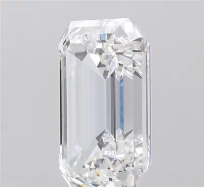 15.03ct F VVS2 Rare Carat Ideal Cut Emerald Lab Grown Diamond