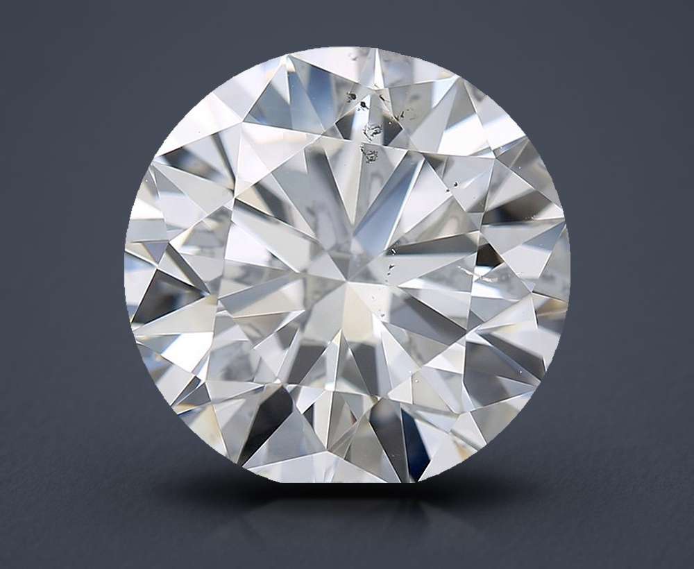 3.02ct E SI1 Rare Carat Ideal Cut Round Diamond