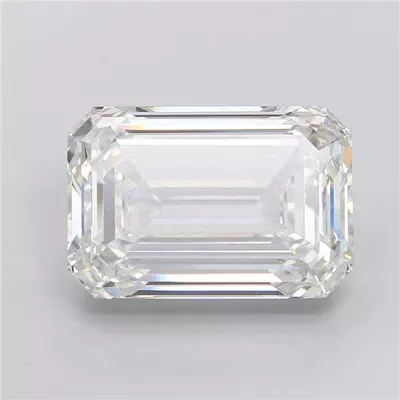 11.10ct G VS1 Rare Carat Ideal Cut Emerald Lab Grown Diamond
