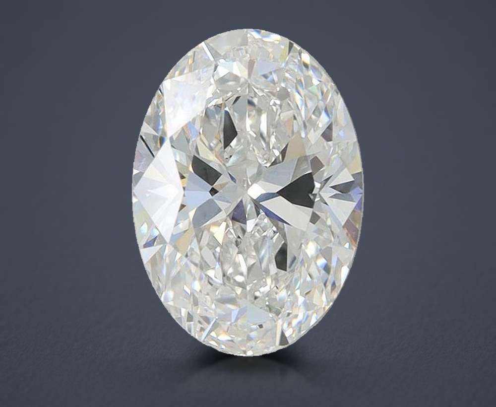 5.58ct E VVS2 Rare Carat Ideal Cut Oval Lab Grown Diamond