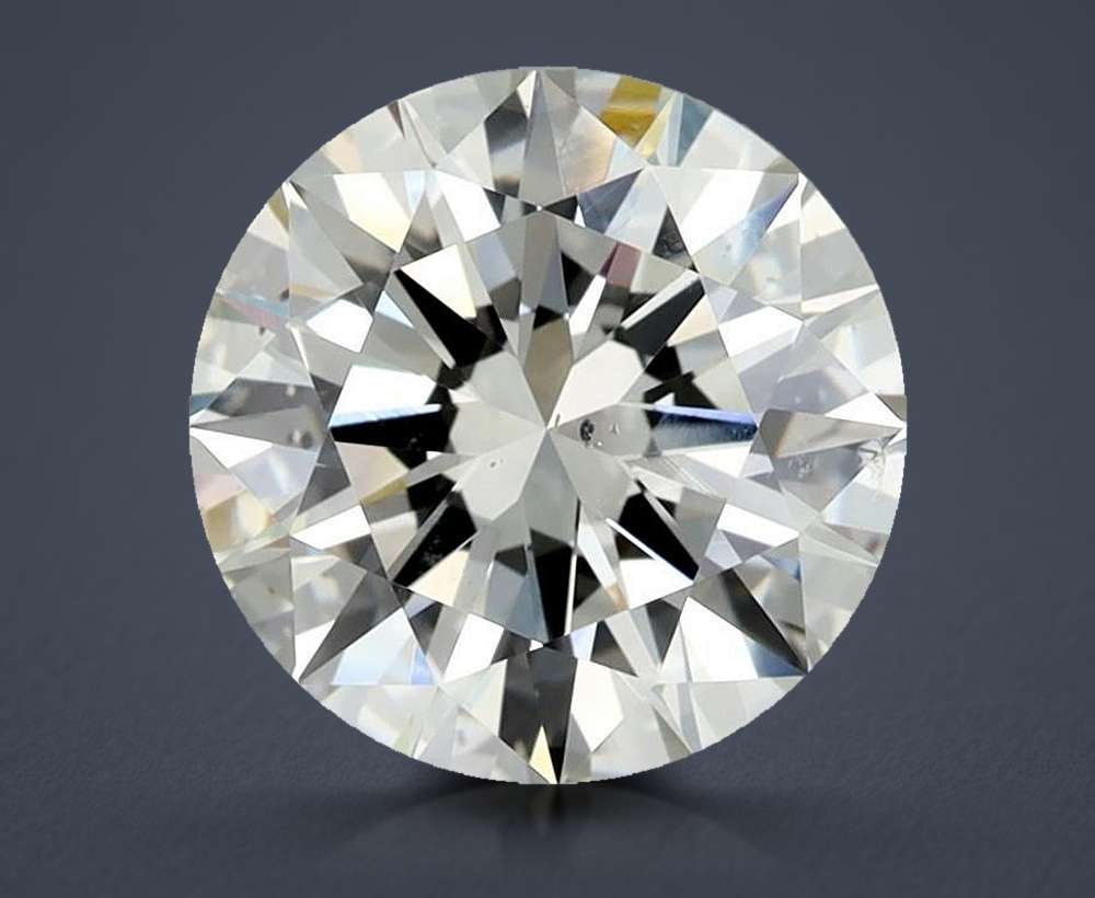 3.01ct K SI2 Excellent Cut Round Diamond