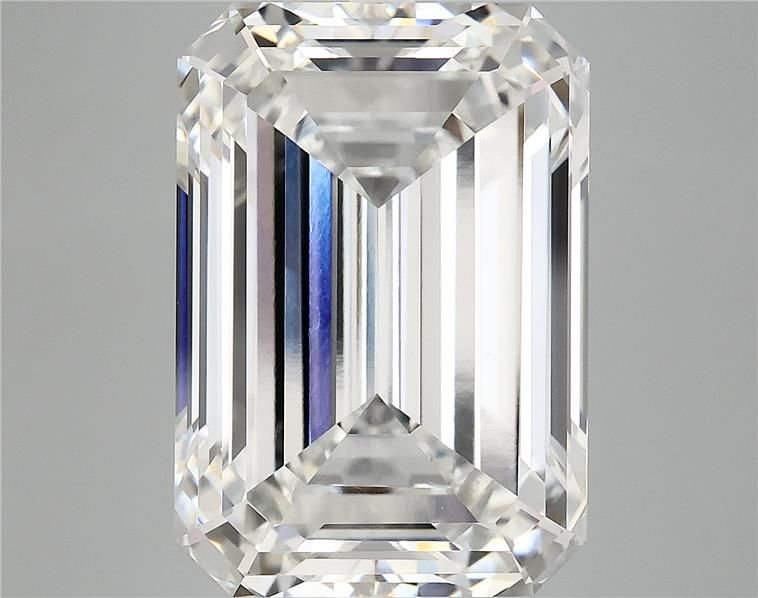 12.58ct F VVS2 Rare Carat Ideal Cut Emerald Lab Grown Diamond