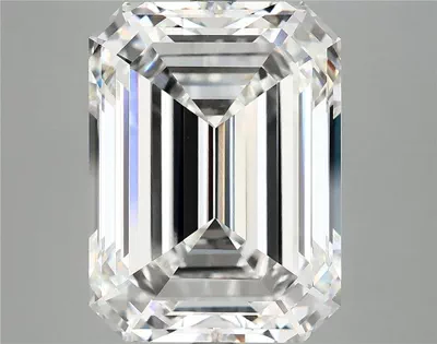 11.64ct F VVS2 Rare Carat Ideal Cut Emerald Lab Grown Diamond