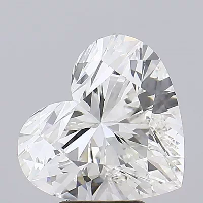 5.08ct G VVS2 Rare Carat Ideal Cut Heart Lab Grown Diamond