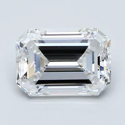 2.29ct D VS2 Rare Carat Ideal Cut Emerald Diamond