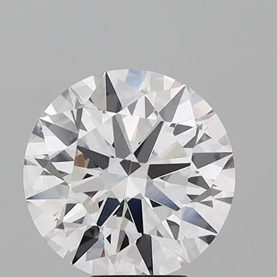 5.06ct F SI1 Rare Carat Ideal Cut Round Lab Grown Diamond