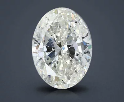 3.01ct J SI2 Rare Carat Ideal Cut Oval Diamond