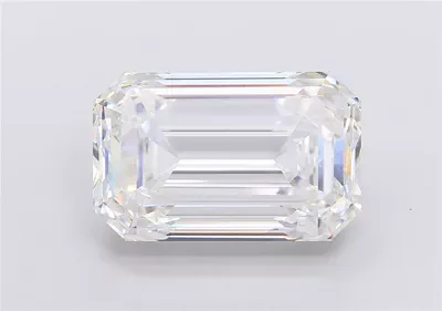 11.05ct F VVS2 Excellent Cut Emerald Lab Grown Diamond