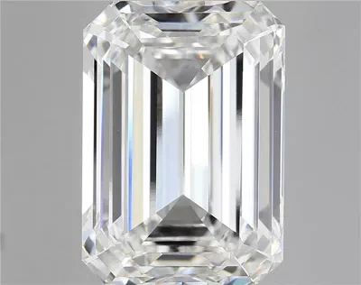 20.00ct F VVS2 Rare Carat Ideal Cut Emerald Lab Grown Diamond