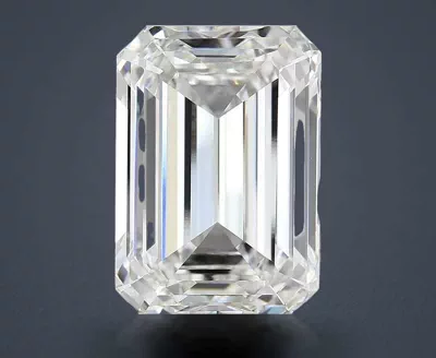 20.00ct F VVS2 Rare Carat Ideal Cut Emerald Lab Grown Diamond