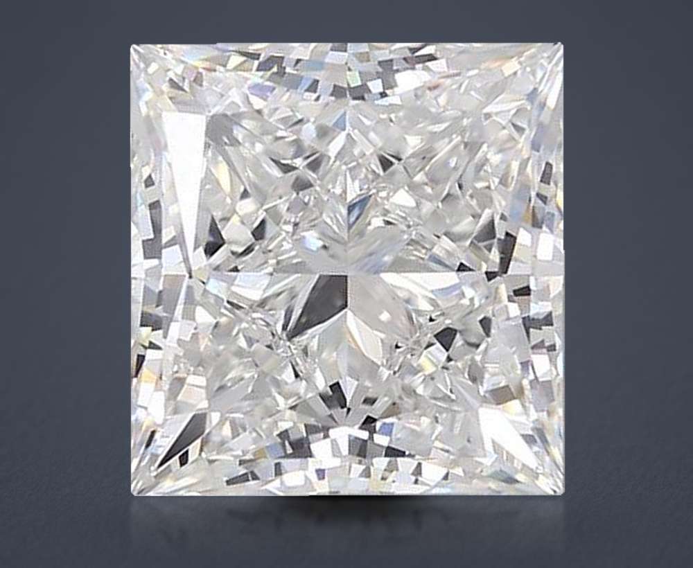 10.49ct G VS2 Rare Carat Ideal Cut Princess Lab Grown Diamond