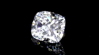 6.10ct D VS1 Rare Carat Ideal Cut Cushion Diamond