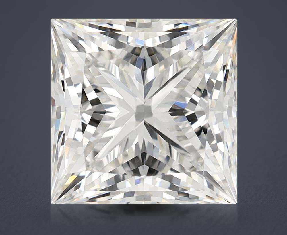 6.19ct G VS1 Rare Carat Ideal Cut Princess Lab Grown Diamond