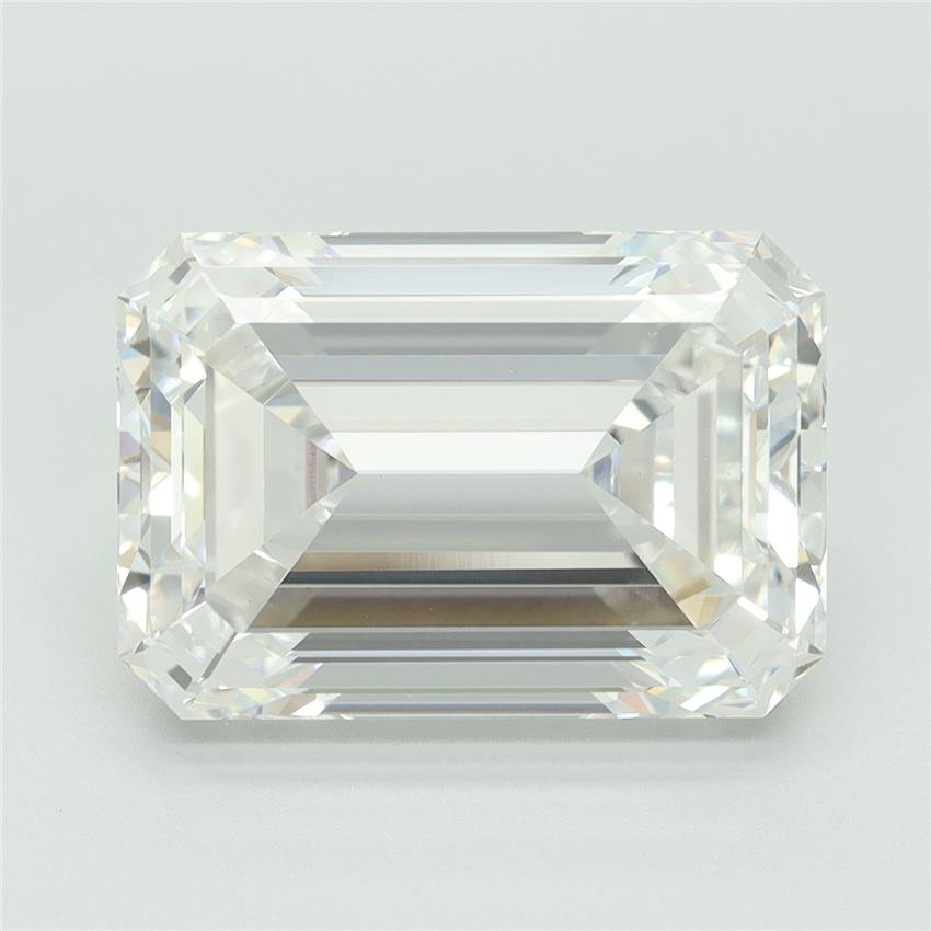 9.25ct E VVS2 Rare Carat Ideal Cut Emerald Lab Grown Diamond