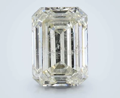 1.52ct K SI2 Rare Carat Ideal Cut Emerald Diamond