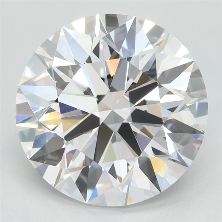 3.38ct D VVS1 Rare Carat Ideal Cut Round Lab Grown Diamond