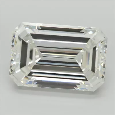10.15ct F VVS2 Rare Carat Ideal Cut Emerald Lab Grown Diamond