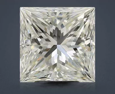 5.01ct K SI1 Rare Carat Ideal Cut Princess Diamond