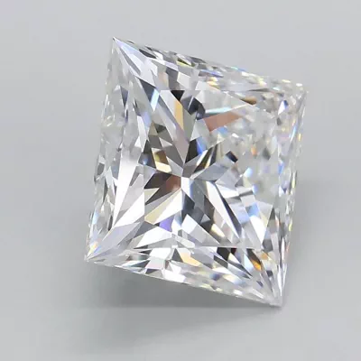 2.09ct D VVS2 Rare Carat Ideal Cut Princess Lab Grown Diamond