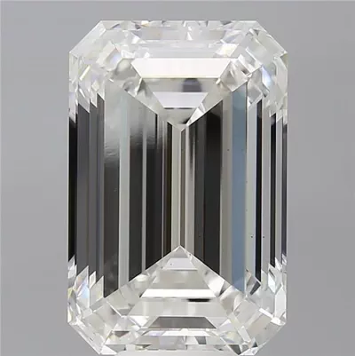 10.06ct F VS2 Rare Carat Ideal Cut Emerald Lab Grown Diamond