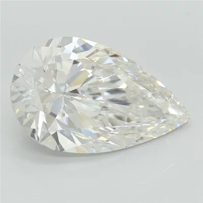5.21ct F VVS2 Rare Carat Ideal Cut Pear Lab Grown Diamond