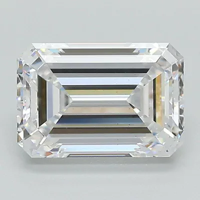 2.56ct D VS2 Rare Carat Ideal Cut Emerald Lab Grown Diamond