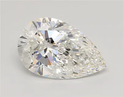 4.03ct F VVS2 Rare Carat Ideal Cut Pear Lab Grown Diamond