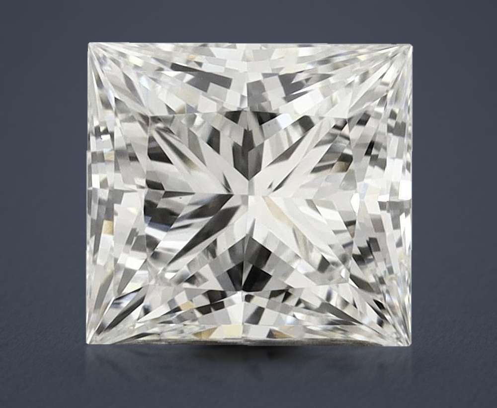 1.28ct F VS1 Very Good Cut Princess Lab Grown Diamond