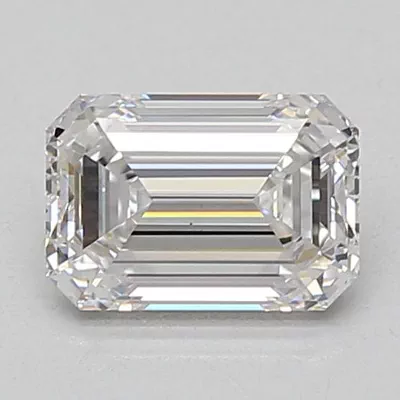 1.37ct D VVS2 Rare Carat Ideal Cut Emerald Lab Grown Diamond