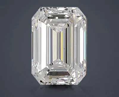 1.37ct D VVS2 Rare Carat Ideal Cut Emerald Lab Grown Diamond