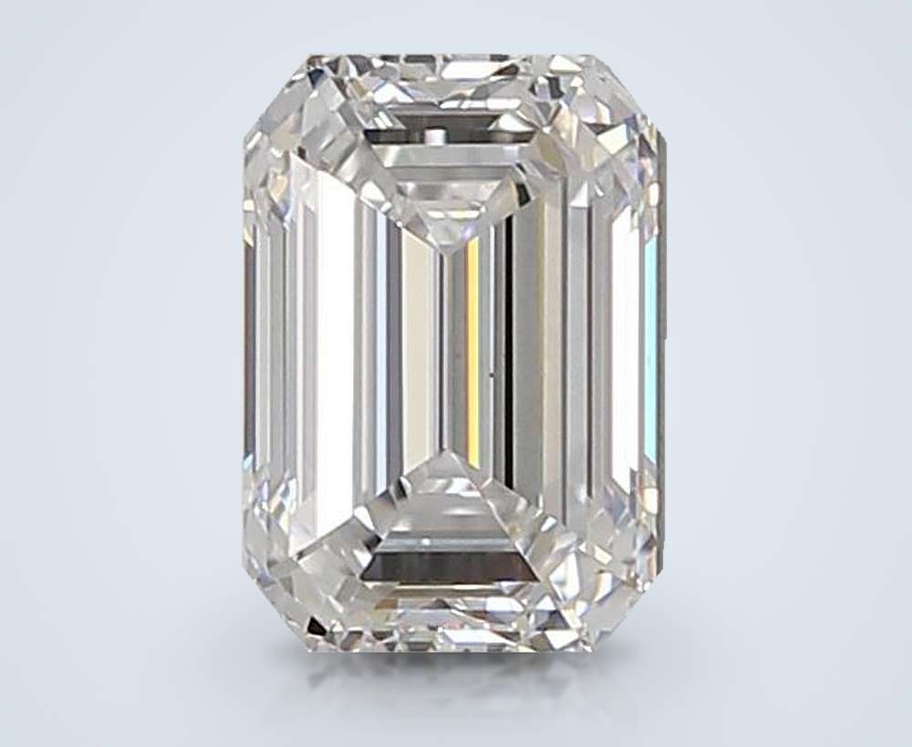 1.37ct D VVS2 Rare Carat Ideal Cut Emerald Lab Grown Diamond
