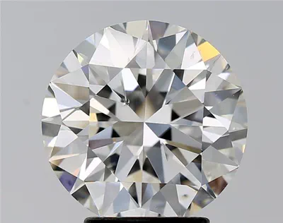 3.51ct H SI1 Rare Carat Ideal Cut Round Diamond