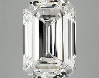 12.33ct F VVS2 Rare Carat Ideal Cut Emerald Lab Grown Diamond