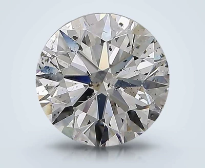 3.01ct F SI2 Rare Carat Ideal Cut Round Diamond