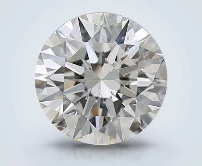 4.51ct I SI2 Rare Carat Ideal Cut Round Diamond