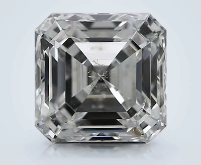 3.02ct I SI2 Rare Carat Ideal Cut Asscher Diamond