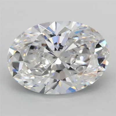 3.51ct D VS2 Rare Carat Ideal Cut Oval Lab Grown Diamond