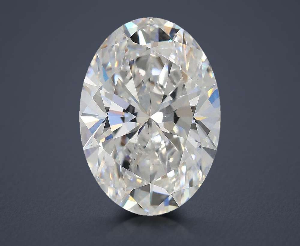 3.51ct D VS2 Rare Carat Ideal Cut Oval Lab Grown Diamond