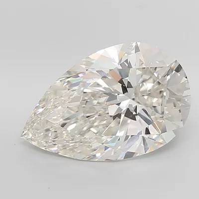 12.05ct I VS1 Rare Carat Ideal Cut Pear Lab Grown Diamond