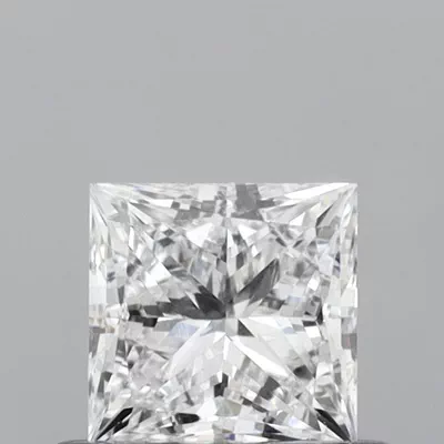 0.54ct D VVS2 Very Good Cut Princess Lab Grown Diamond