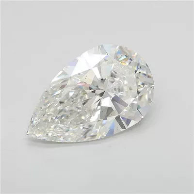 6.01ct F VS2 Rare Carat Ideal Cut Pear Lab Grown Diamond