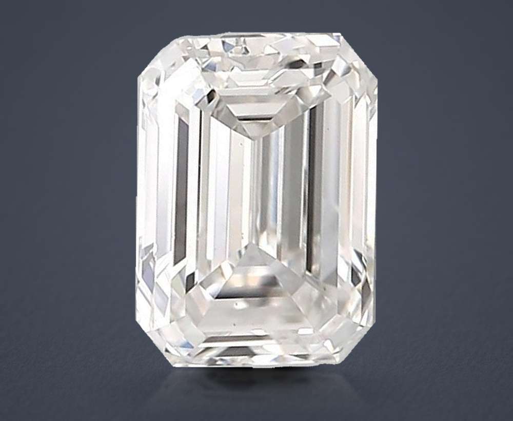2.90ct F VS1 Very Good Cut Emerald Lab Grown Diamond
